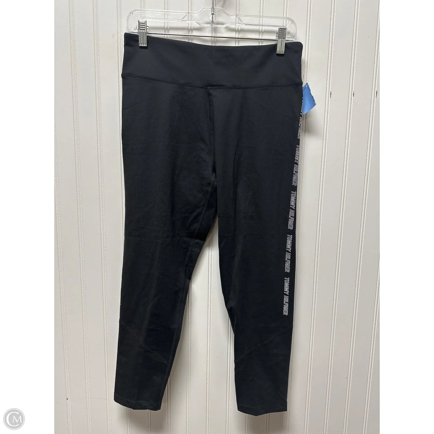Athletic Leggings By Tommy Hilfiger In Black, Size: L