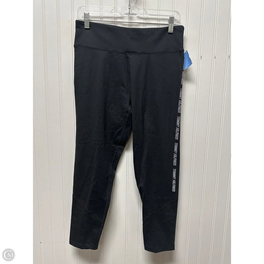 Athletic Leggings By Tommy Hilfiger In Black, Size: L