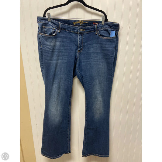 Jeans Boot Cut By Arizona In Blue Denim, Size: 18