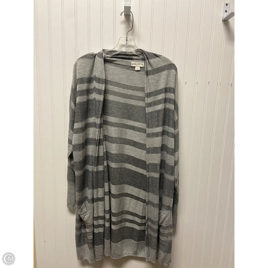 Cardigan By Ava & Viv In Grey, Size: 1x