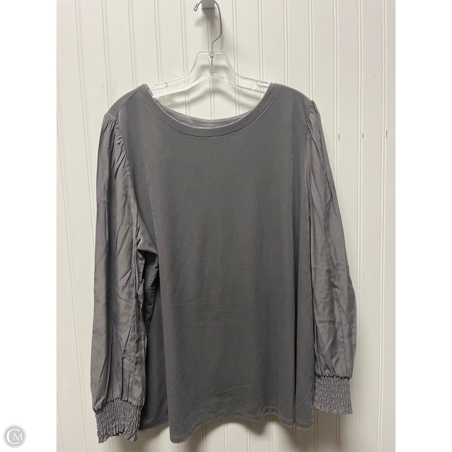 Top Long Sleeve By J. Jill In Grey, Size: Xl