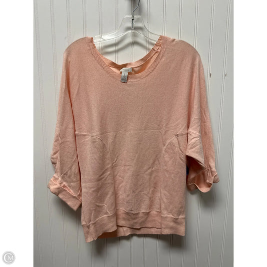 Sweater By Chicos In Pink, Size: M