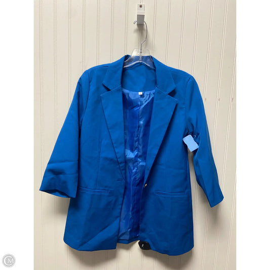 Blazer By Clothes Mentor In Blue, Size: S