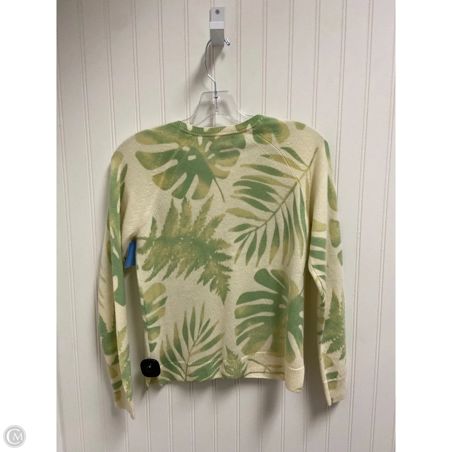 Sweater Cashmere By Cmb In Green & Yellow, Size: Xs