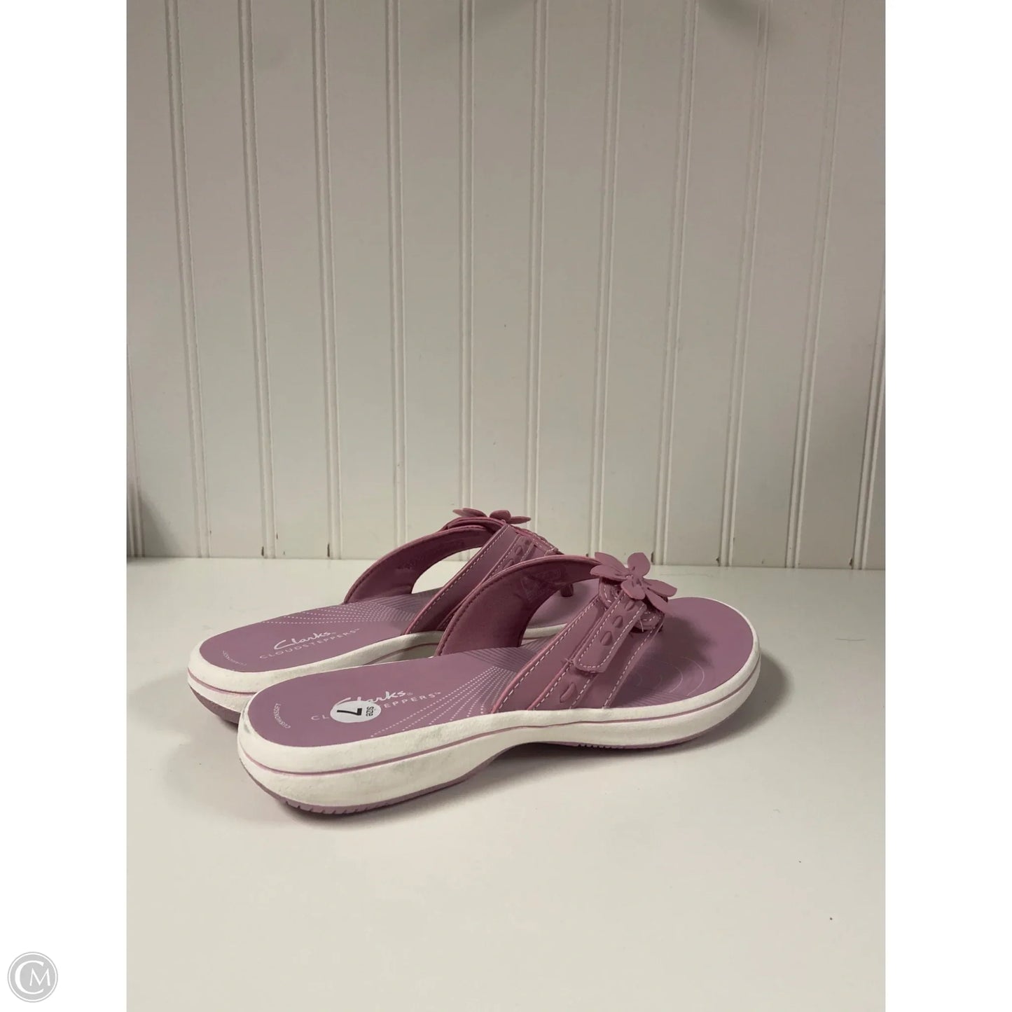 Sandals Flats By Clarks In Pink, Size: 7