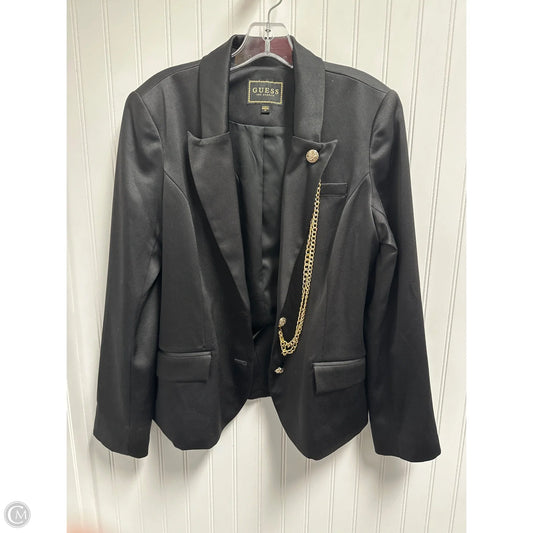 Blazer By Guess In Black & Gold, Size: M