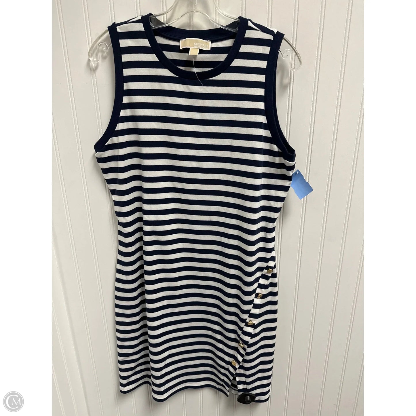 Dress Casual Short By Michael By Michael Kors In Blue & White, Size: L