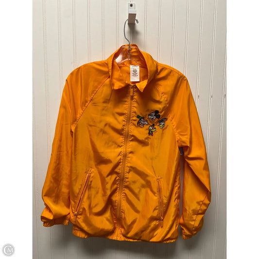 Jacket Windbreaker By Disney In Orange, Size: Xs