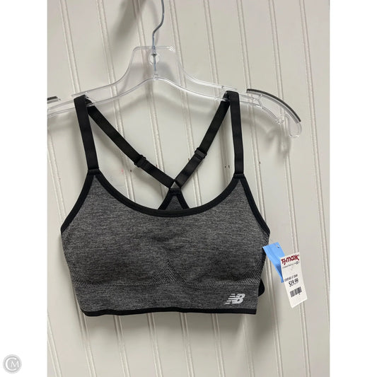 Athletic Bra By New Balance In Grey, Size: M