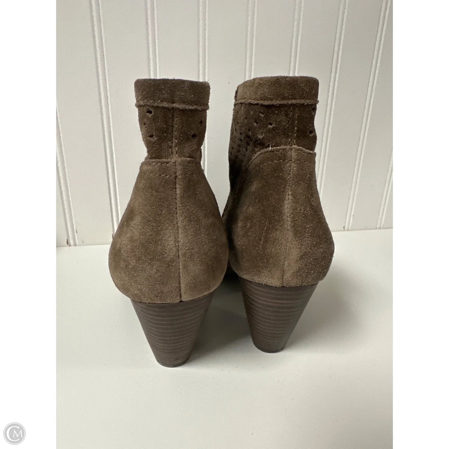 Boots Ankle Heels By Jessica Simpson In Taupe, Size: 8