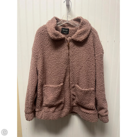 Jacket Fleece By Clothes Mentor In Mauve, Size: M