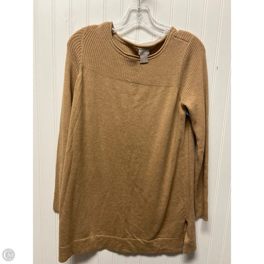 Sweater By Chicos In Tan, Size: S