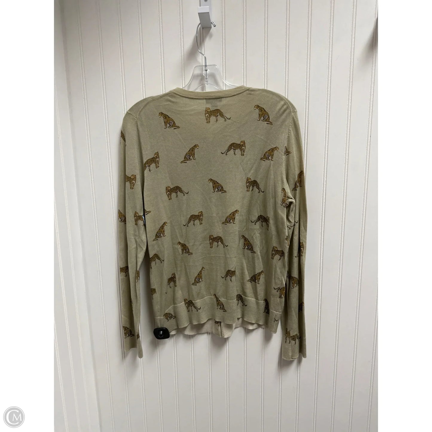 Cardigan By Ann Taylor In Animal Print, Size: L