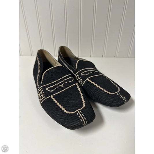 Shoes Flats By Vivaia In Black & Cream, Size: 8