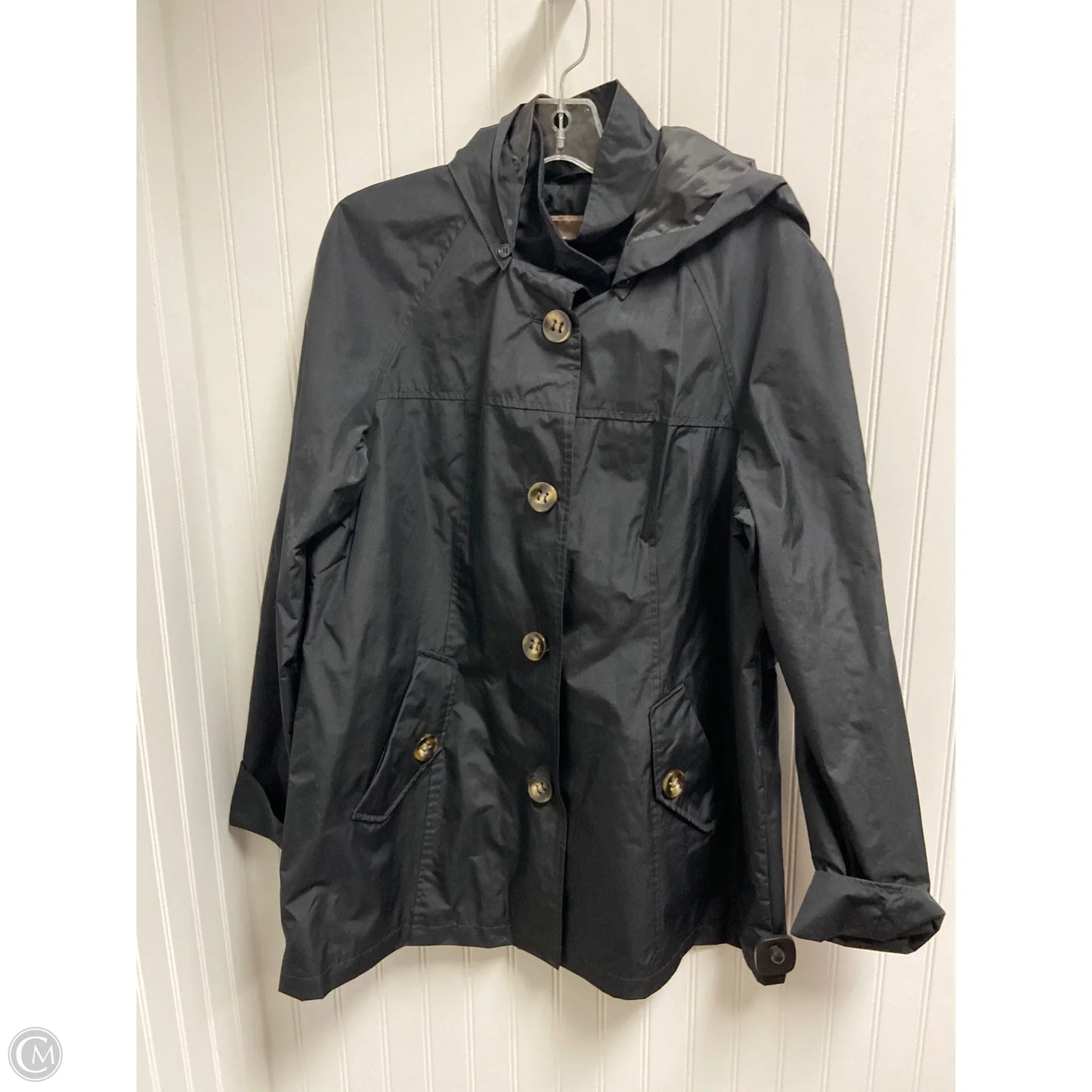 Coat Raincoat By White Stag In Black, Size: L