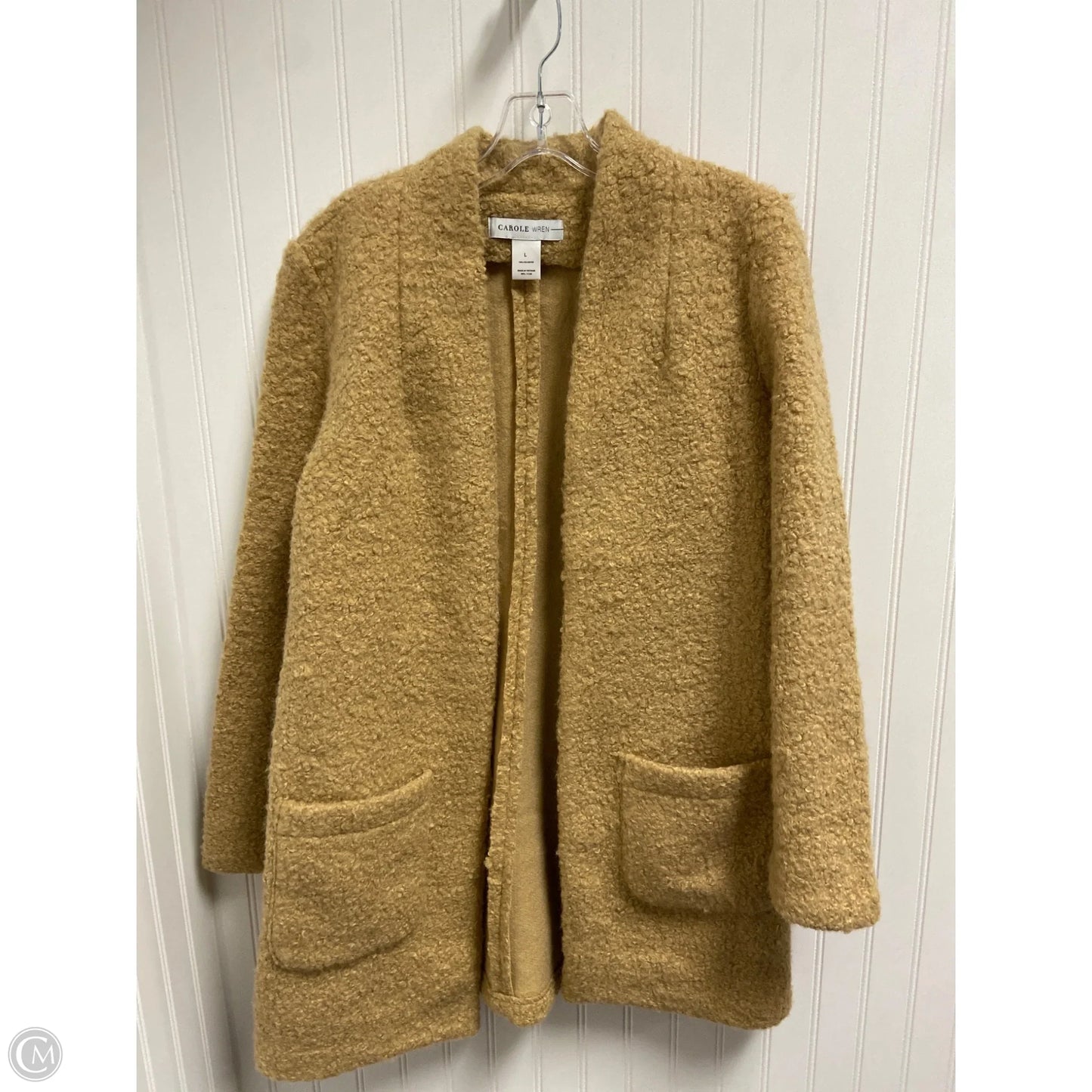 Coat Faux Fur & Sherpa By Clothes Mentor In Tan, Size: L