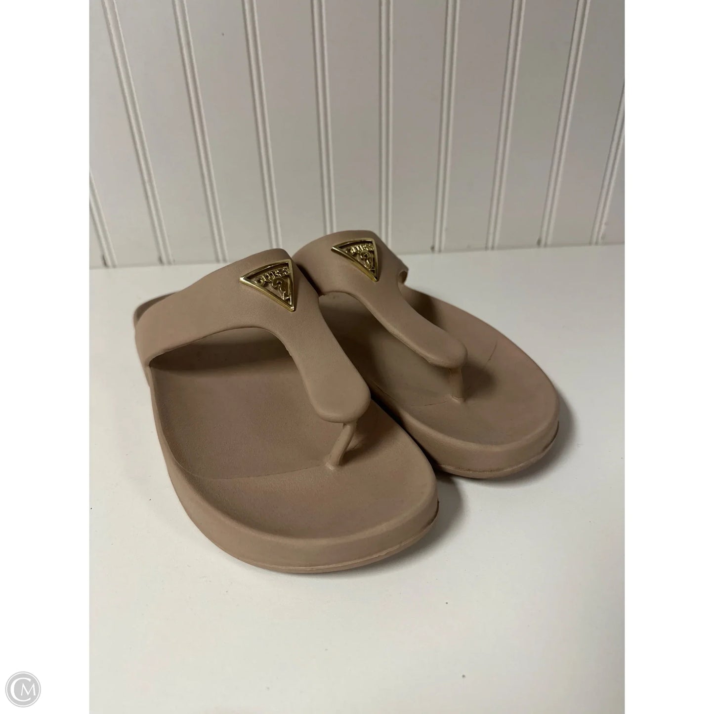 Sandals Flats By Guess In Beige, Size: 7