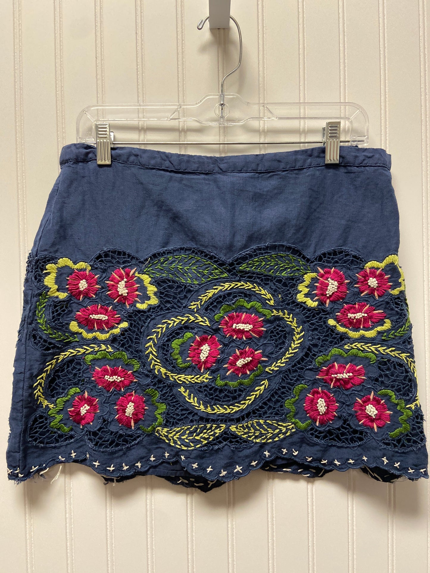 Skirt Mini & Short By Anthropologie In Navy, Size: L