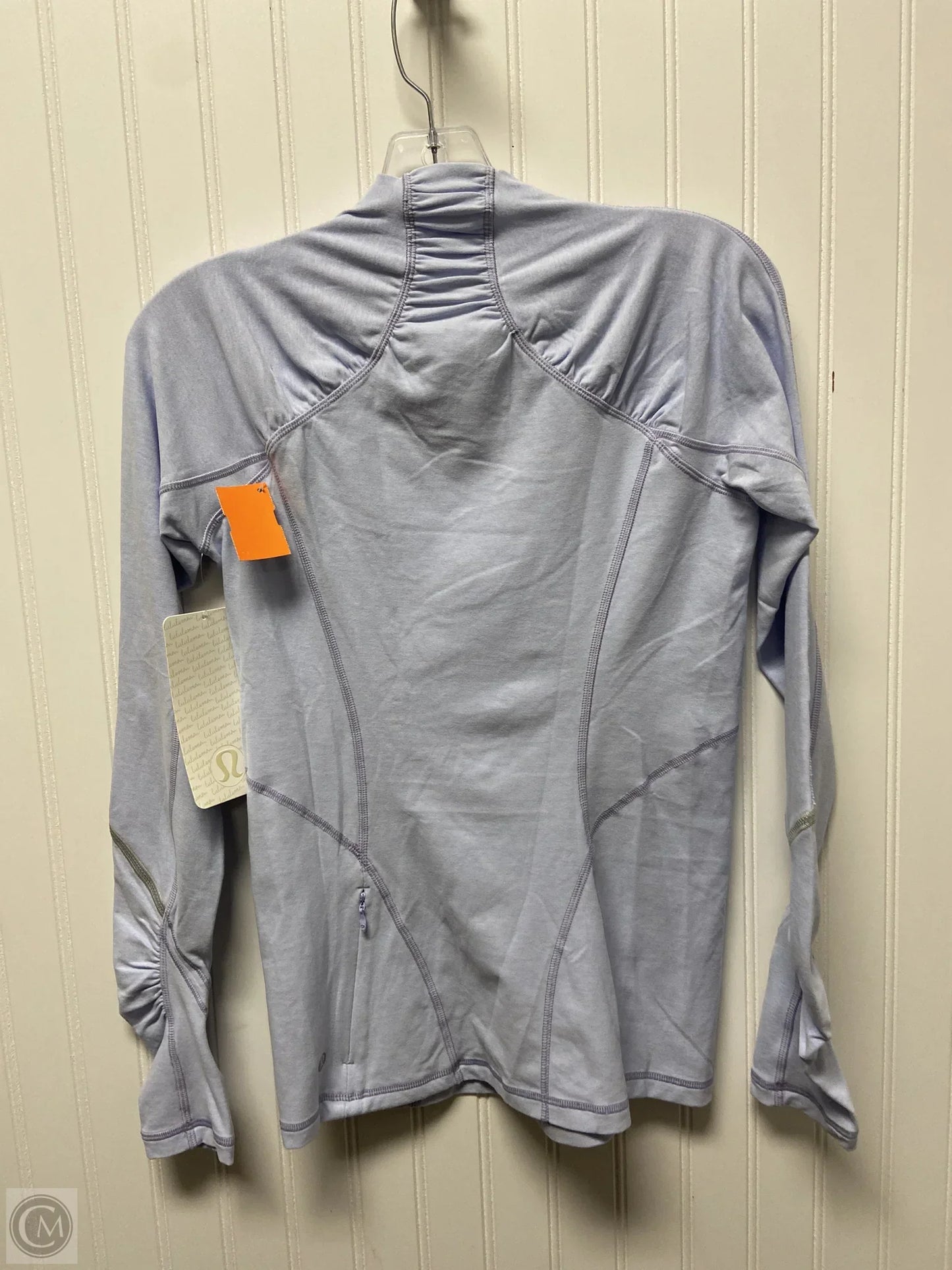 Athletic Top Long Sleeve Collar By Lululemon In Purple, Size: S