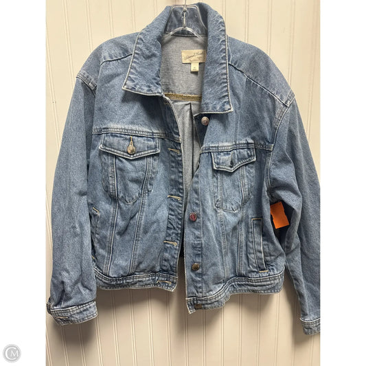 Jacket Denim By Universal Thread In Blue Denim, Size: 1x