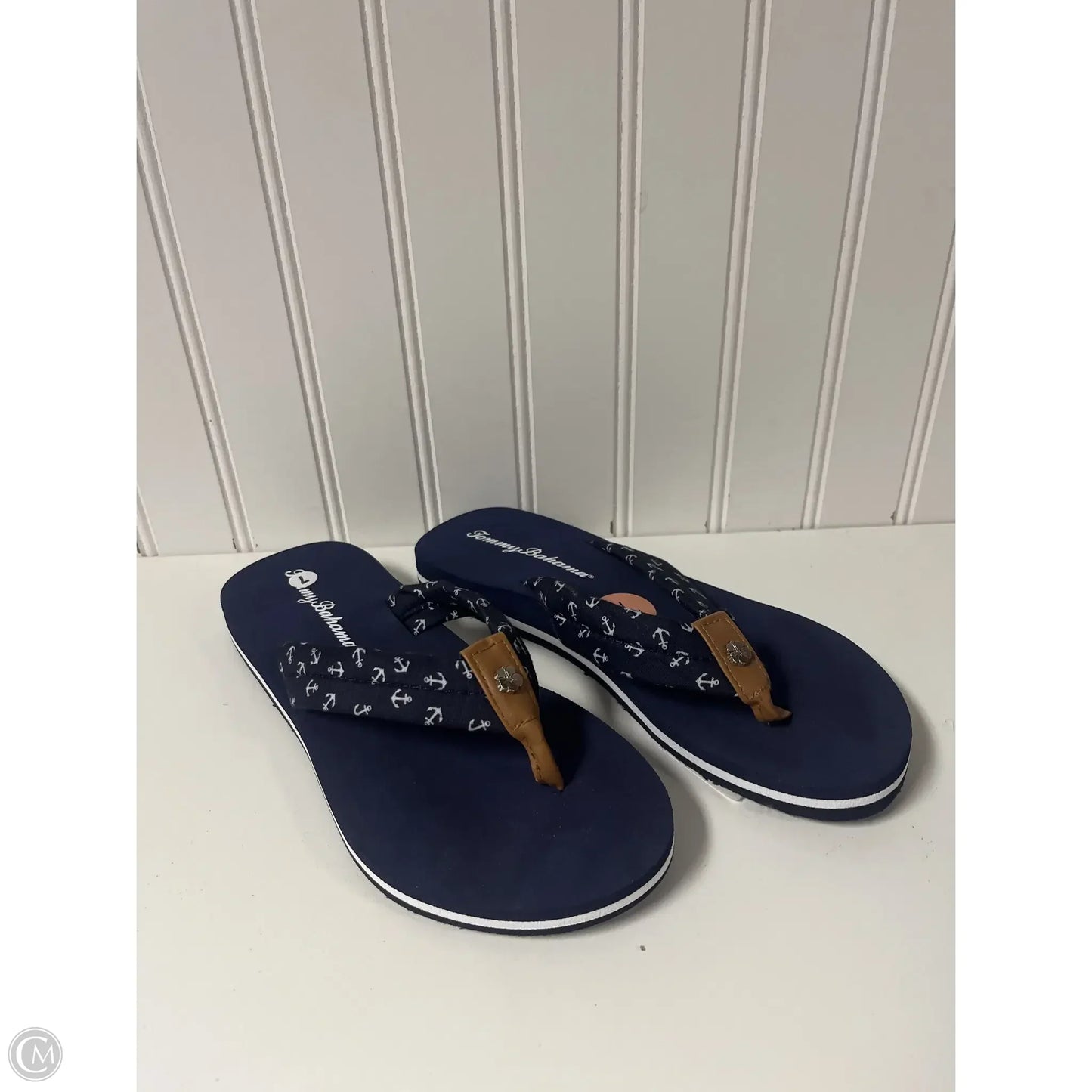 Sandals Flip Flops By Tommy Bahama In Navy, Size: 7