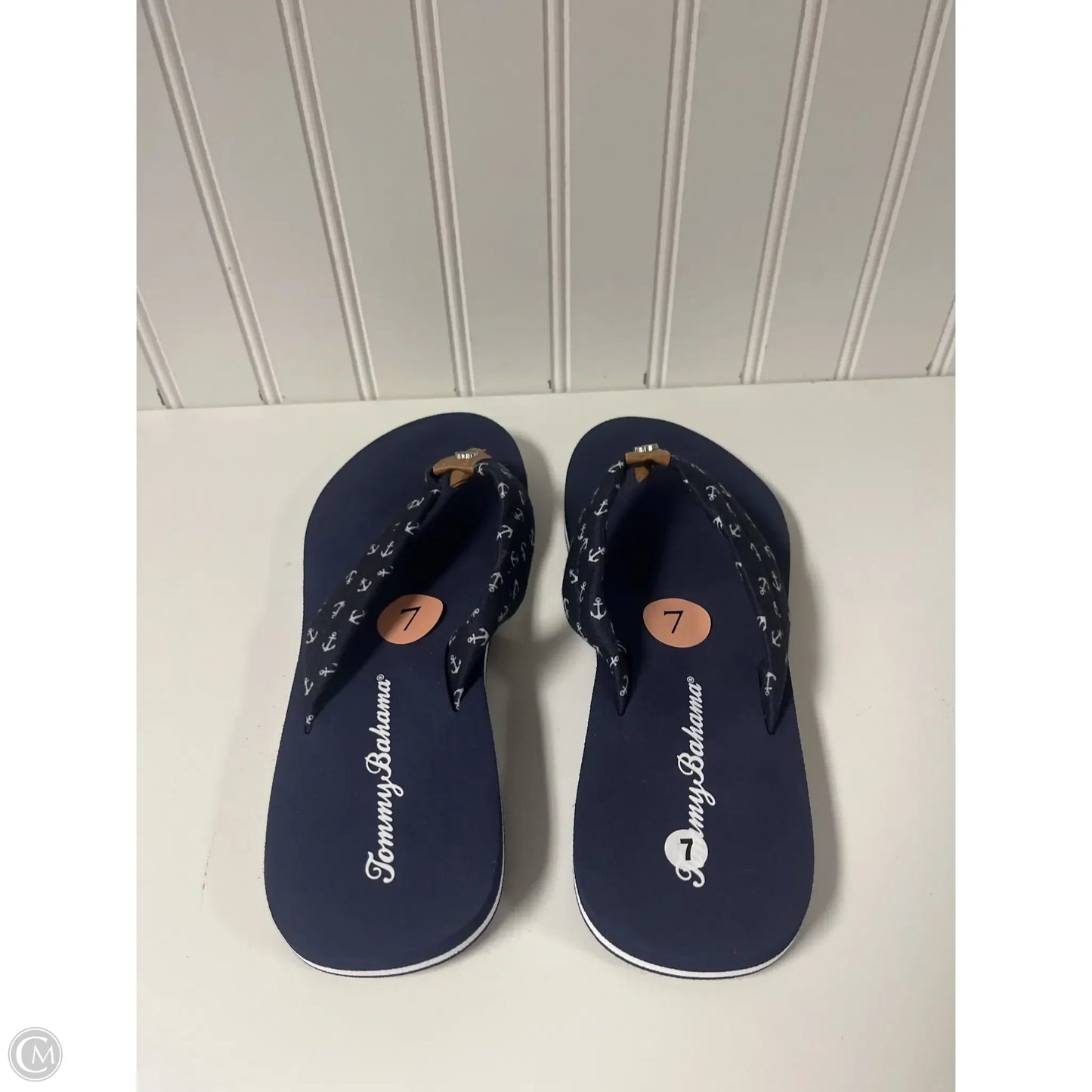 Sandals Flip Flops By Tommy Bahama In Navy, Size: 7