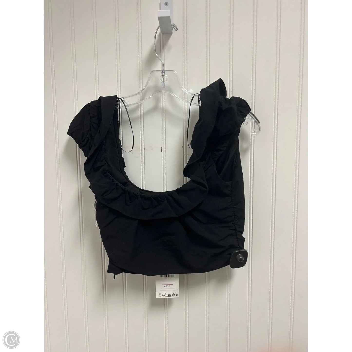 Top Sleeveless By Zara In Black, Size: S