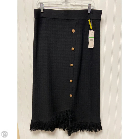 Skirt Midi By Nanette Lepore In Black, Size: L