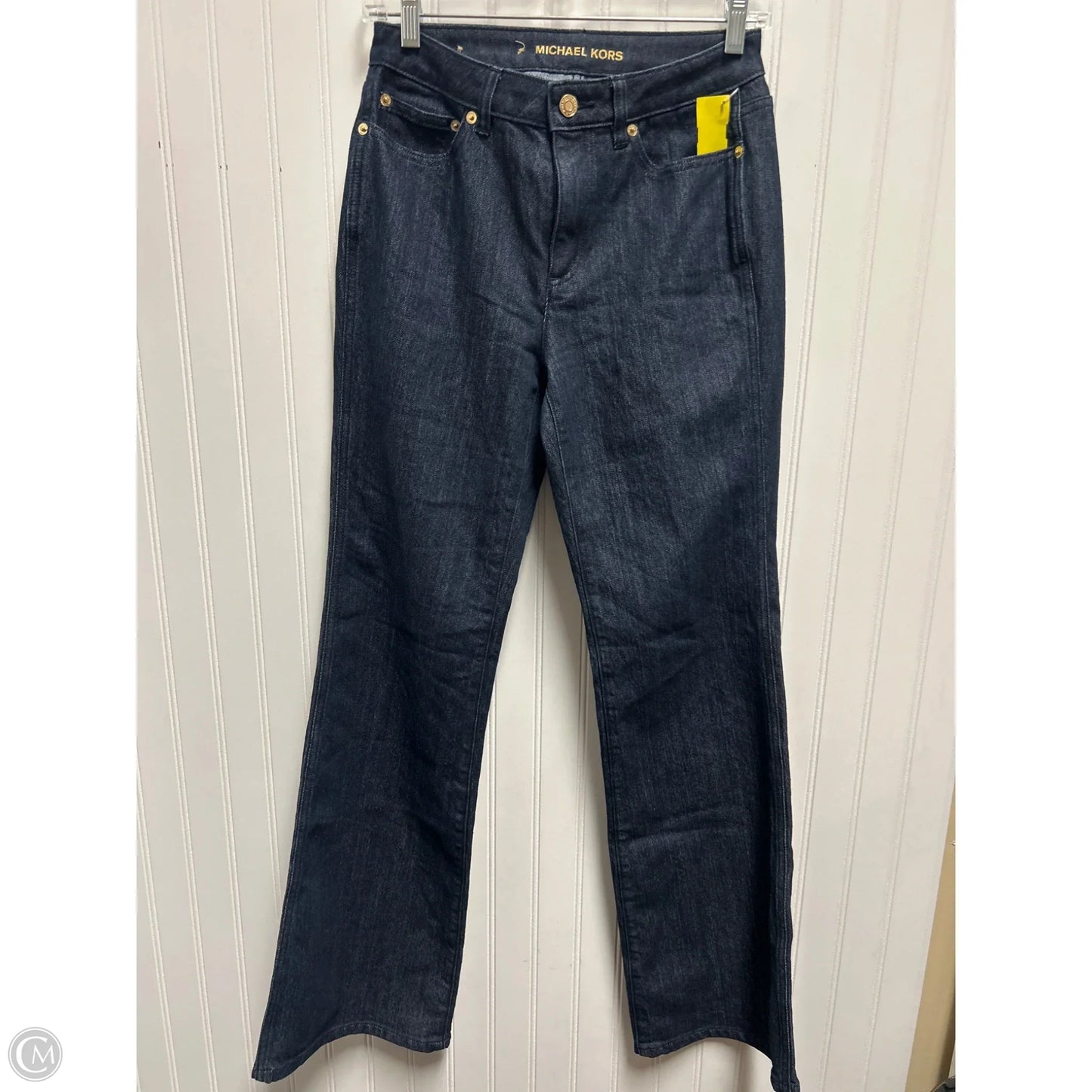 Jeans Flared By Michael By Michael Kors In Blue Denim, Size: 2