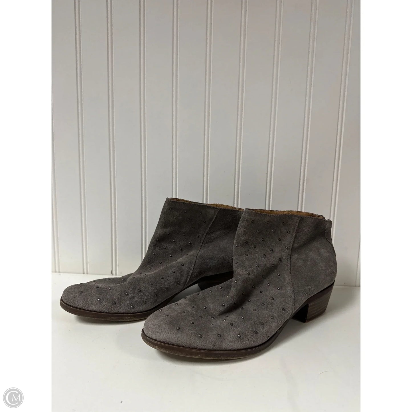 Boots Ankle Flats By Lucky Brand In Grey, Size: 9