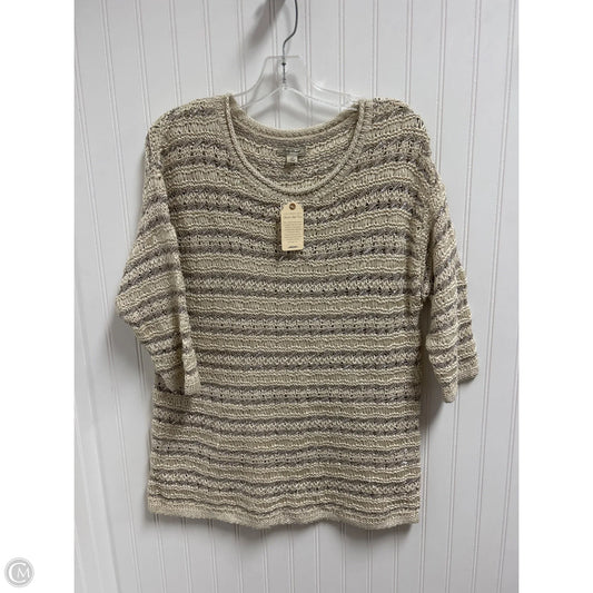 Sweater By Lucky Brand In Cream, Size: 1x