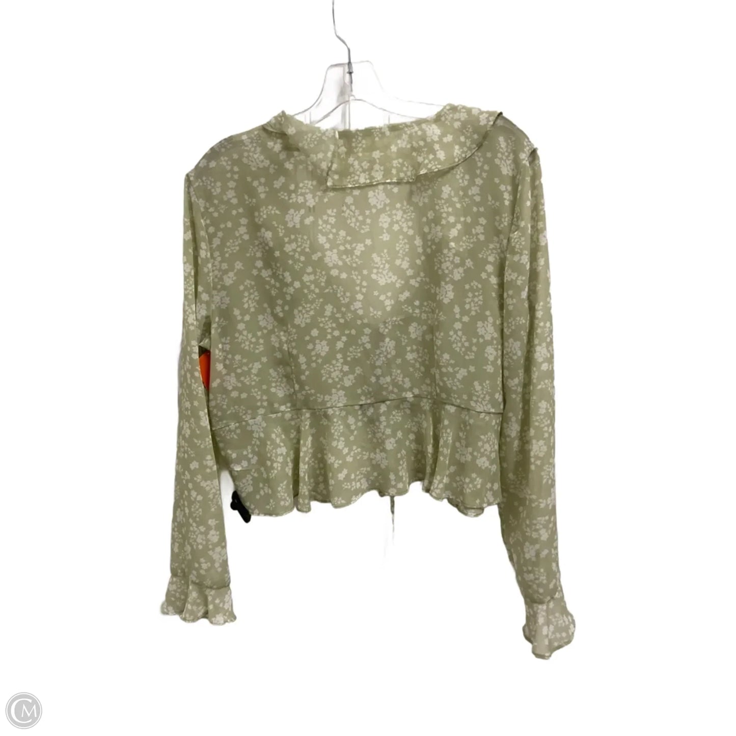 Top Long Sleeve By No Boundaries In Green, Size: Xl