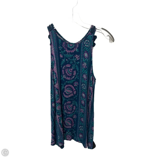 Top Sleeveless By Anthropologie In Blue & Green, Size: Xs