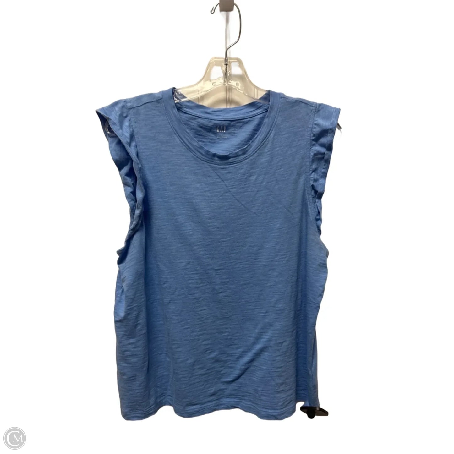 Top Sleeveless By Gap In Blue, Size: L
