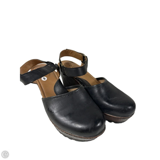 Shoes Heels Wedge By Boc In Black, Size: 8