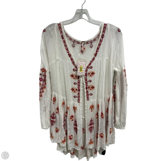 Tunic Long Sleeve By Free People In White, Size: Xs
