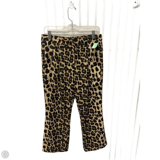 Pants Dress By Zara Basic In Leopard Print, Size: L