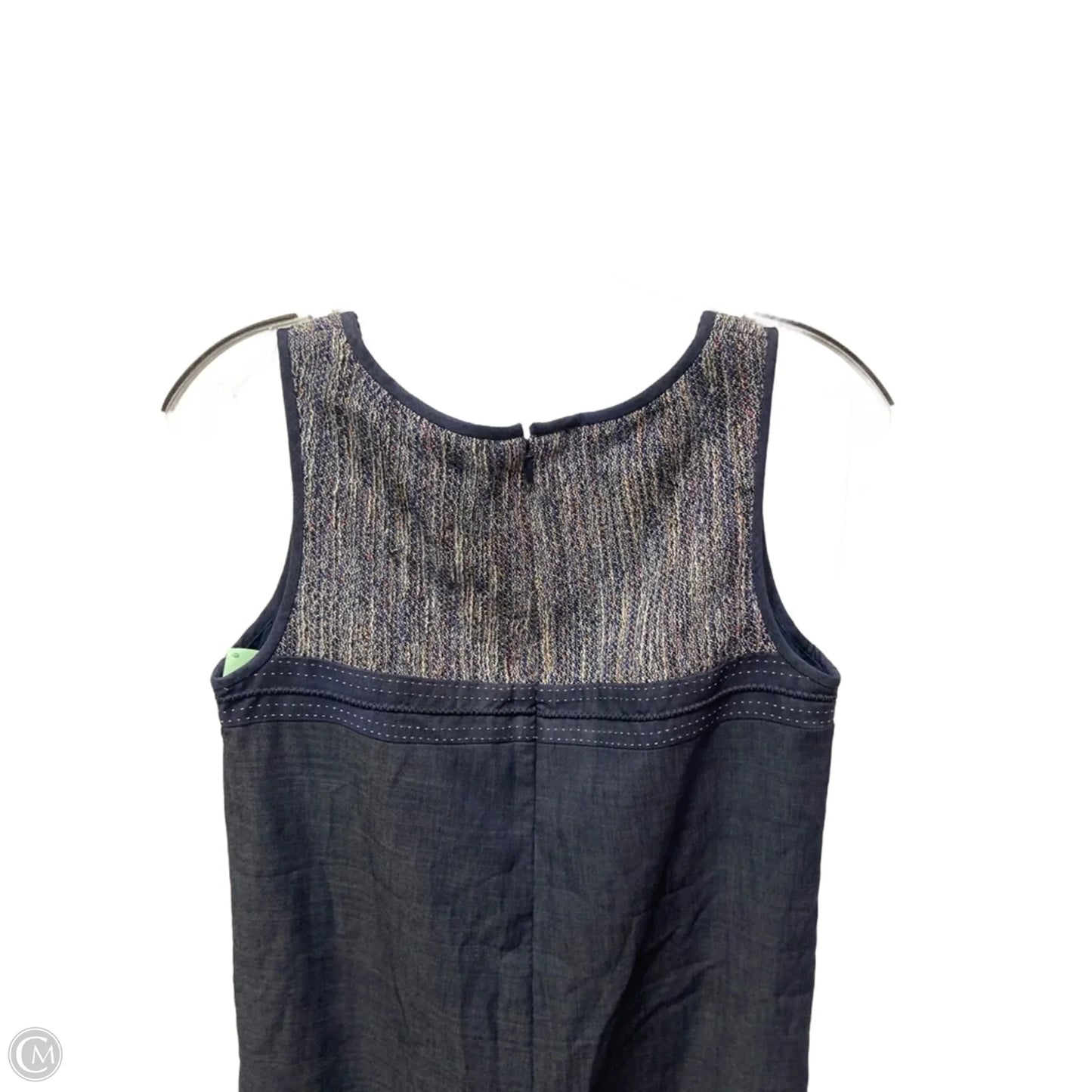 Dress Casual Short By Etcetra In Blue Denim, Size: S
