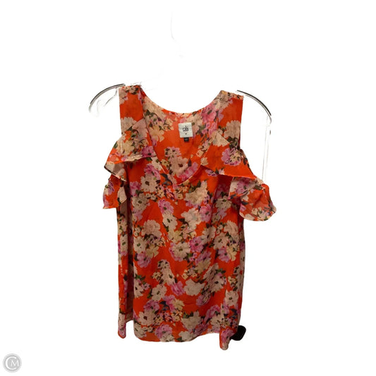 Top Sleeveless By Cabi In Orange, Size: Xs