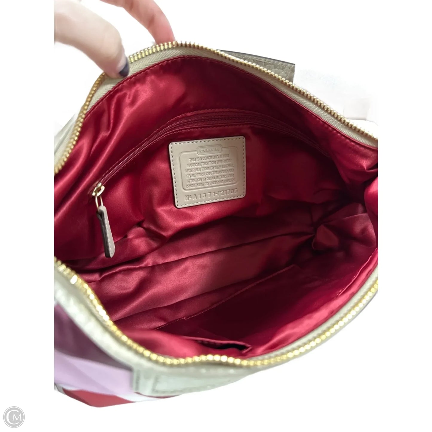 Handbag Designer By Coach, Size: Medium