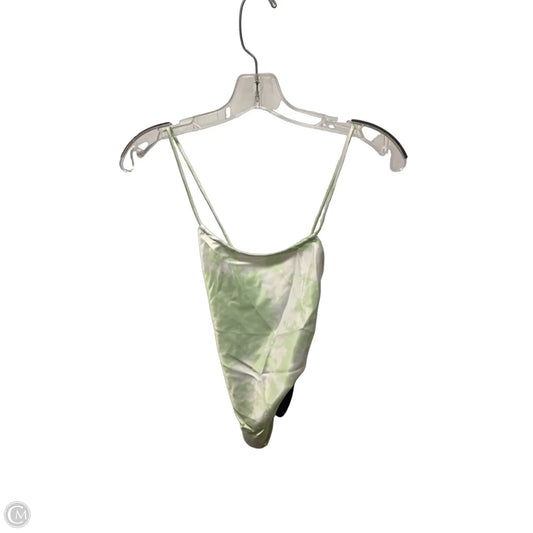 Top Sleeveless By White Fox In Green & White, Size: S