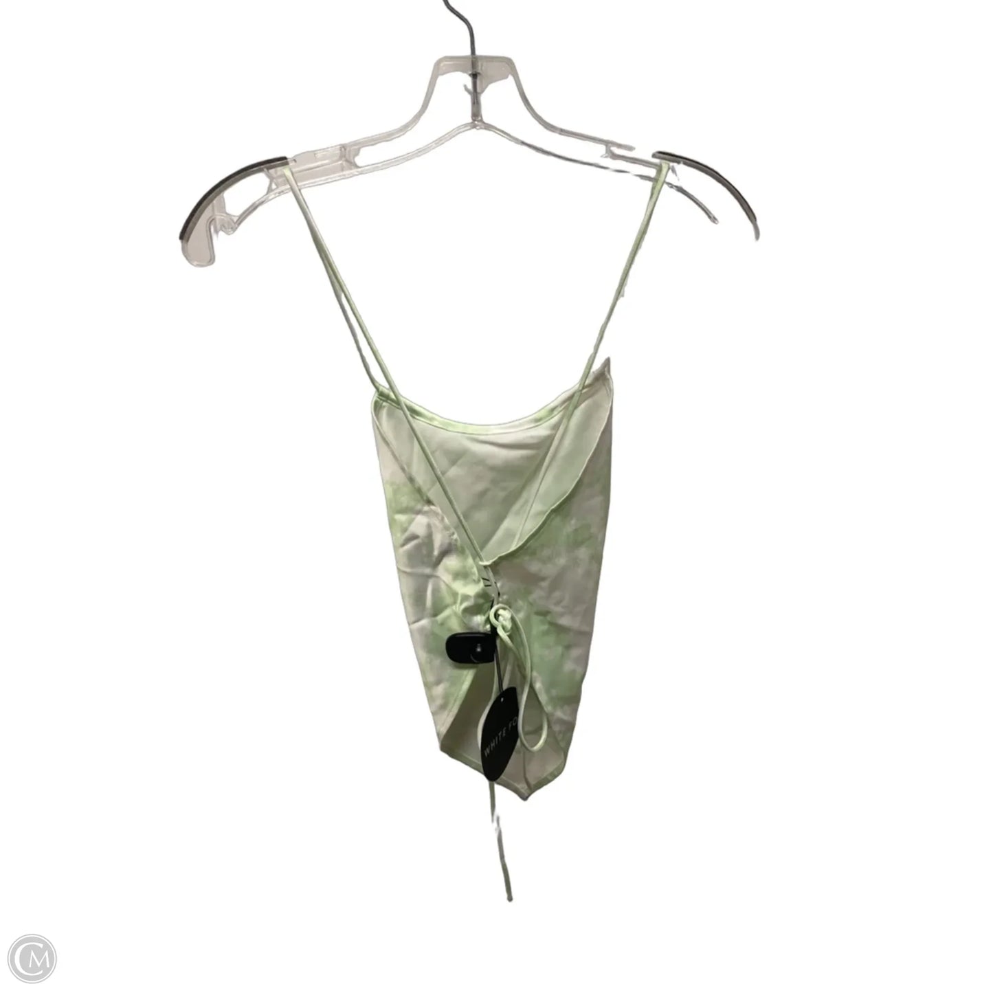 Top Sleeveless By White Fox In Green & White, Size: S