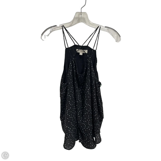 Top Sleeveless By Loft In Black & White, Size: L