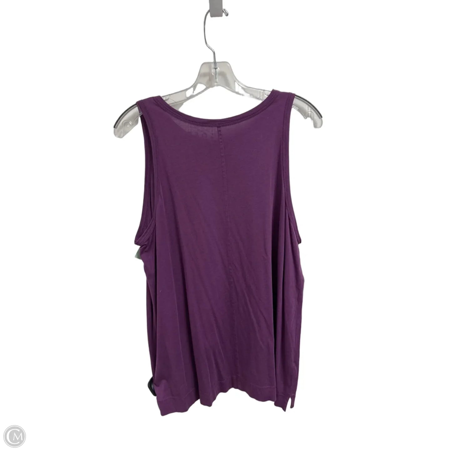 Top Sleeveless Basic By Loft In Purple, Size: L