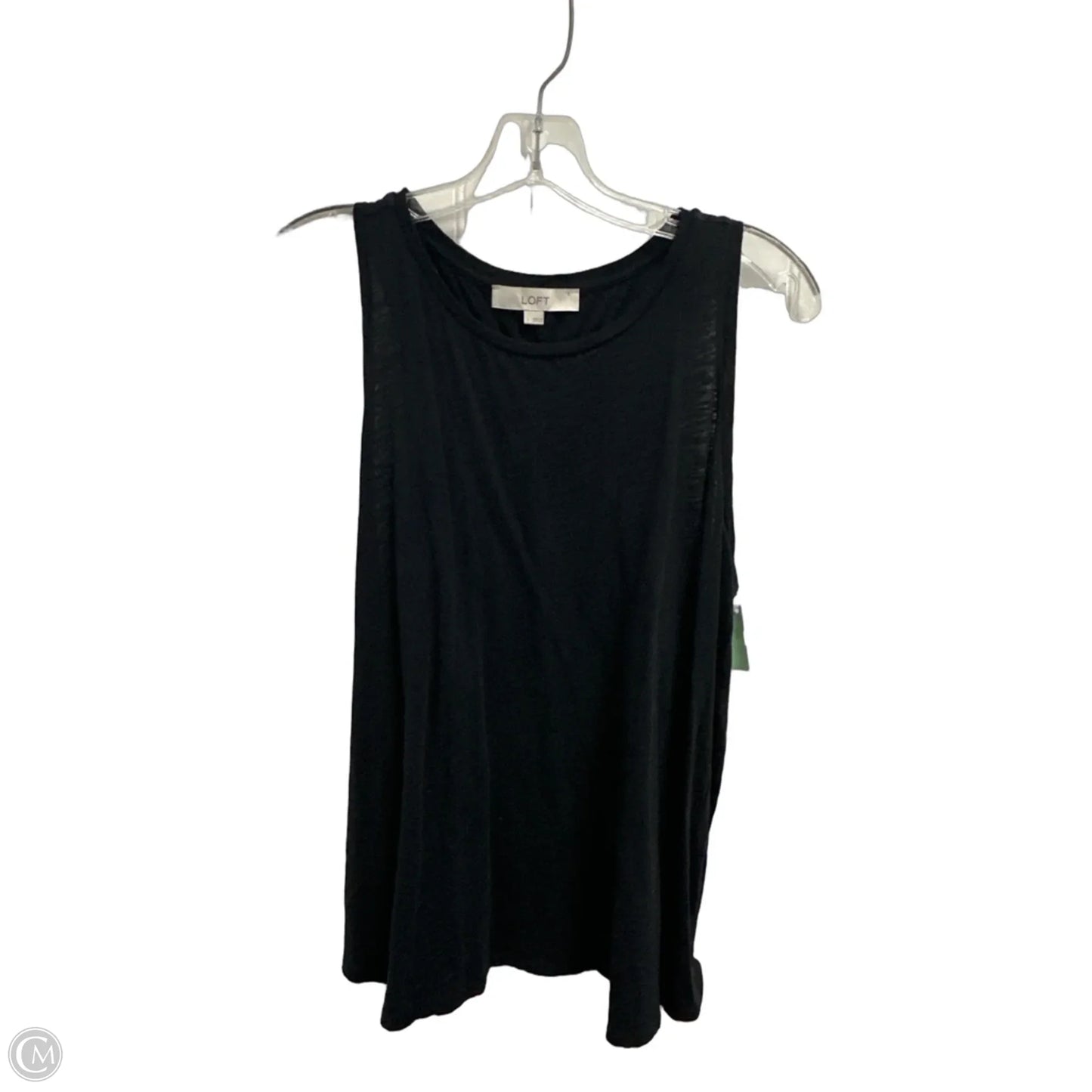 Top Sleeveless Basic By Loft In Black, Size: L