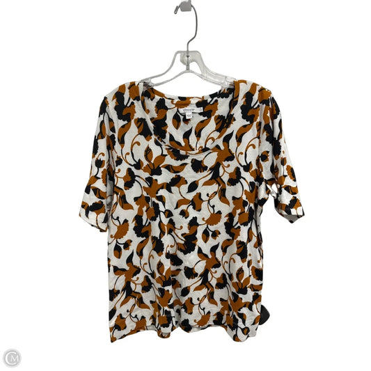 Top Short Sleeve By Chicos In White, Size: L