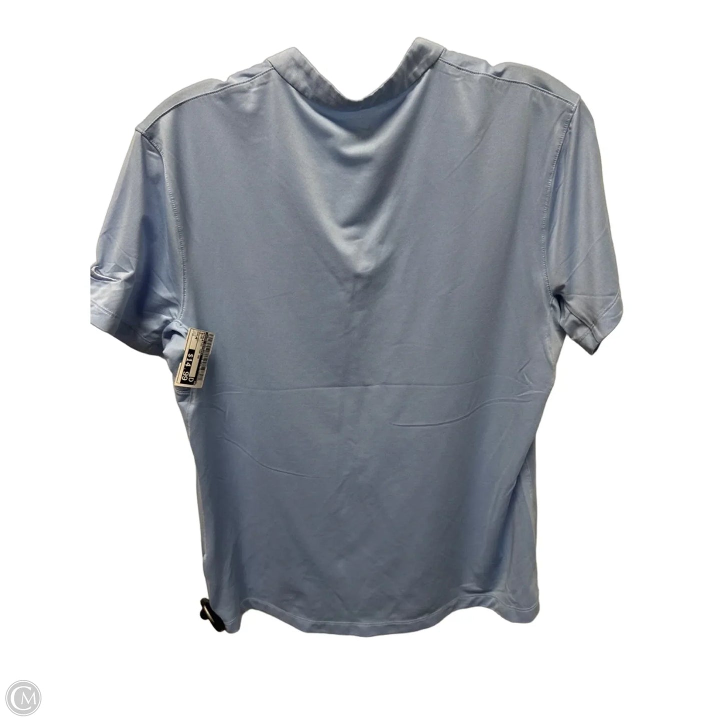 Athletic Top Short Sleeve By Nike Apparel In Blue, Size: M