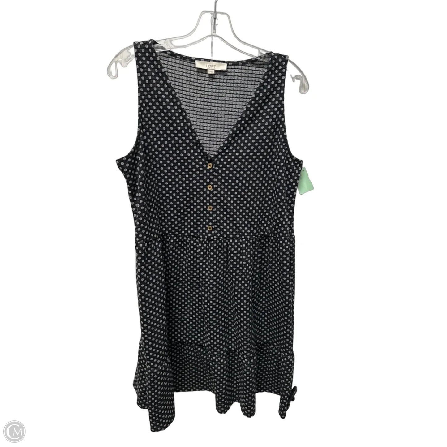 Dress Casual Short By Loft In Black & Grey, Size: M