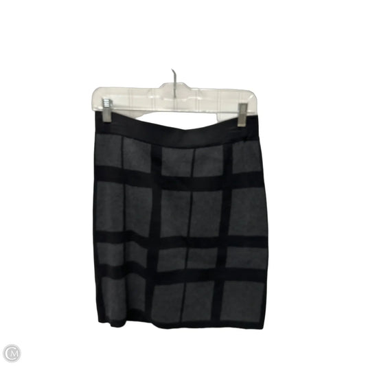 Skirt Mini & Short By Loft In Black & Grey, Size: S