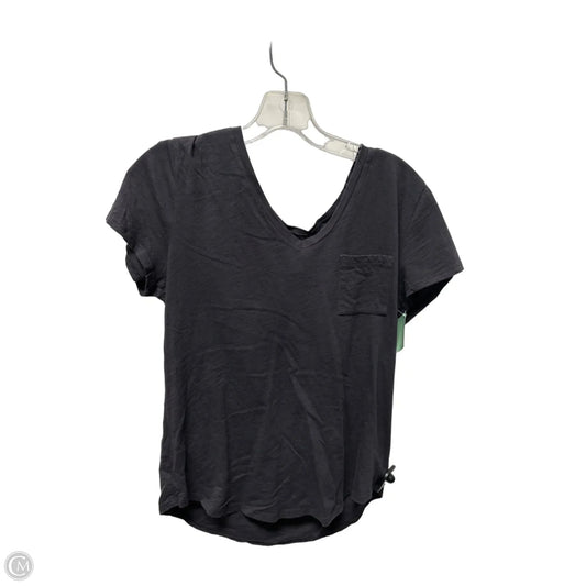 Top Short Sleeve Basic By Loft In Grey, Size: S